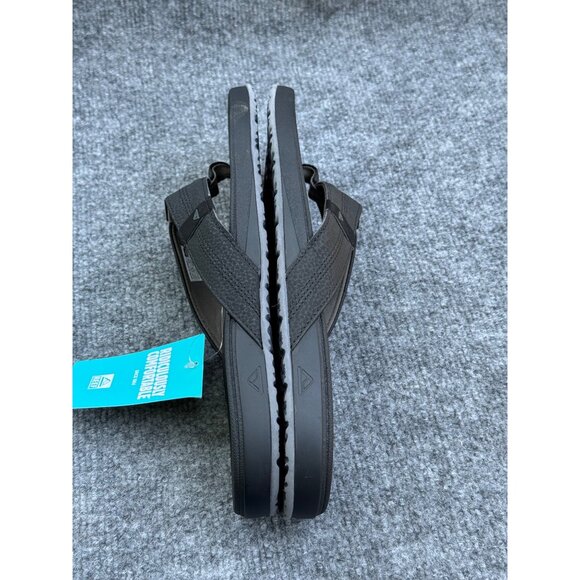 Reef Mens Flip Flops Size 11 Black  Cushion Phantom Synthetic Upper & Outsole - Picture 5 of 16